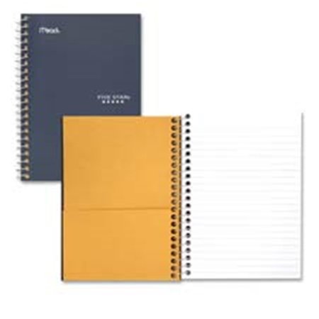 MEAD Wirebound Notebook- College Ruled- Perforated- 5in.x7in.- Assorted ME466455